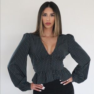 Today I Accomplished Zero Peplum Blouse